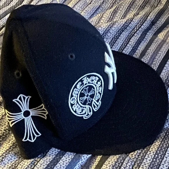 New Era Black and White Embroidered Cap